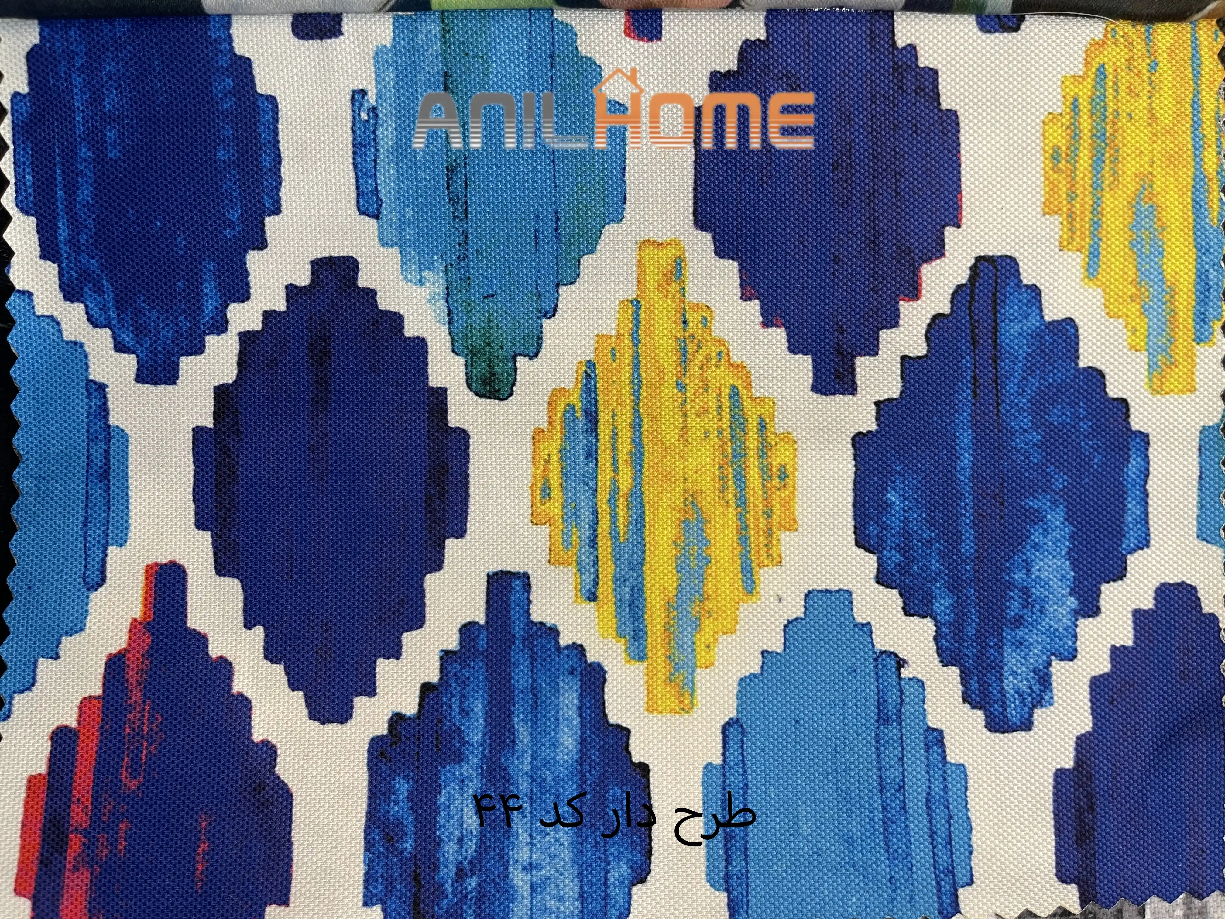 پارچه مبلی کتان طرحدار کد 44