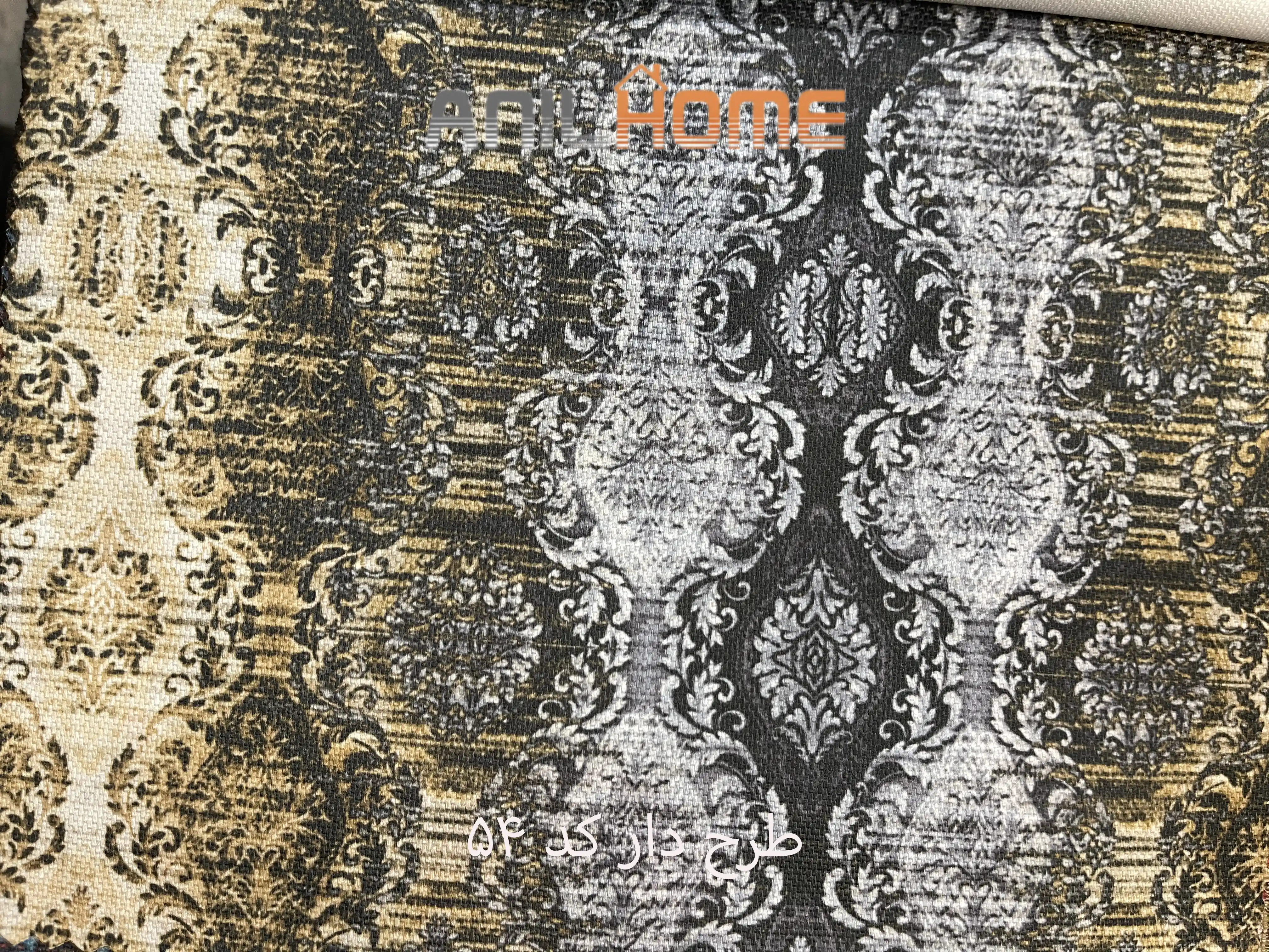 پارچه مبلی کتان طرحدار کد 54